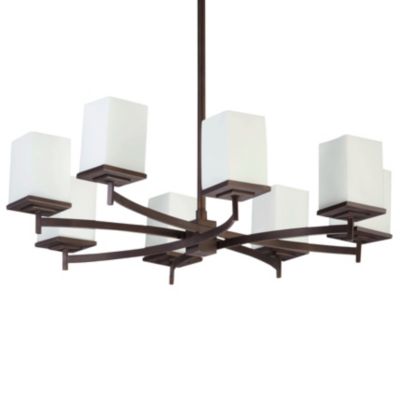 Delta 8-Light Chandelier by Quorum International - Starlight Lighting USA and Canada